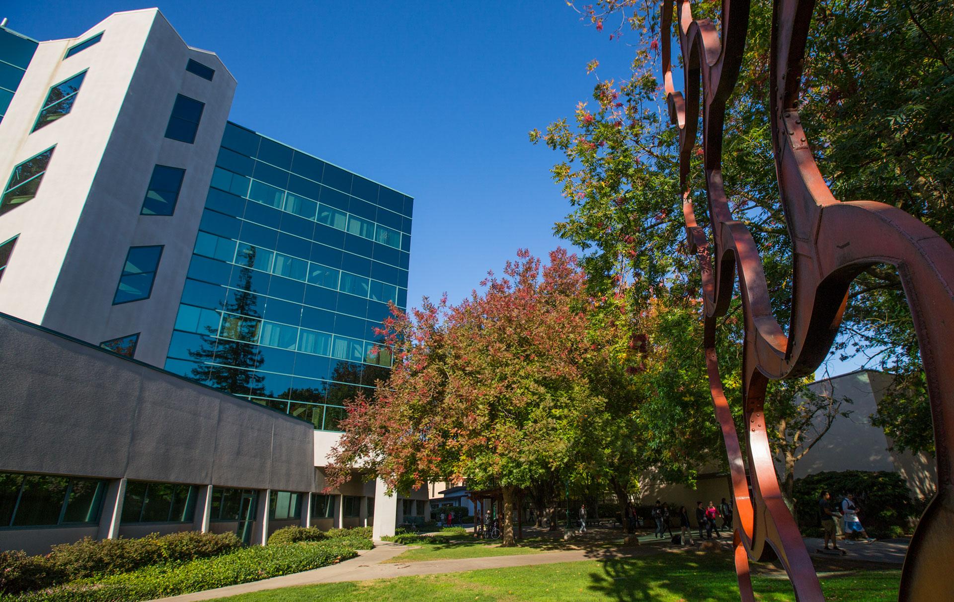 Building on Sac State campus complemented by public art